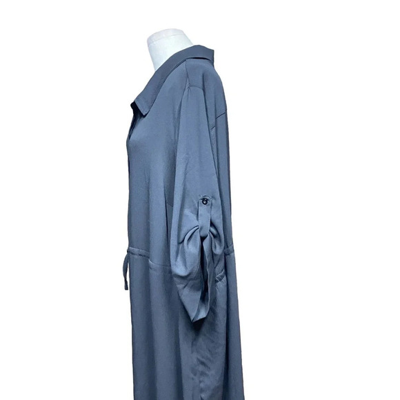 Torrid‎ Maxi Crinkle Coverup Shirt Dress Plus Size 4X - Picture 9 of 11